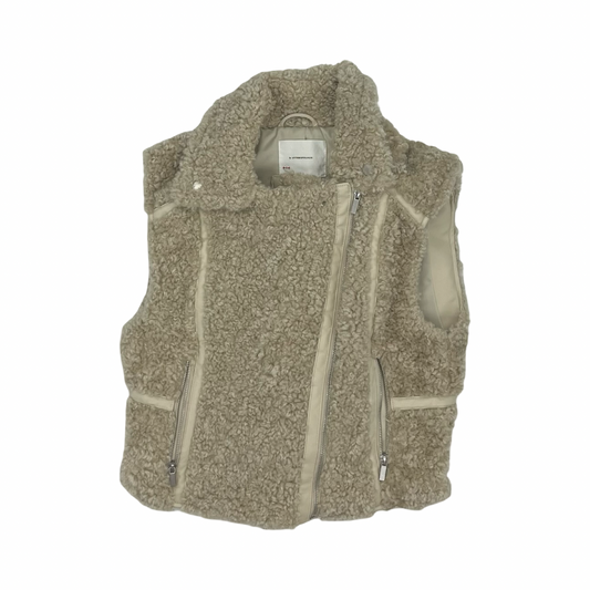 Vest Faux Fur & Sherpa By Anthropologie In Tan, Size:S