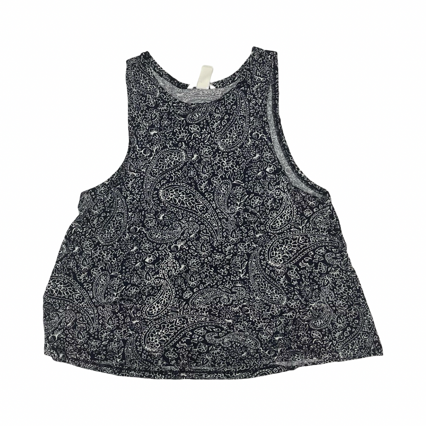 Top Sleeveless By H&M In Blue & White, Size:M