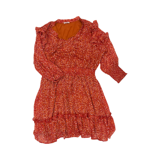 Dress Party Short By Chicsoul In Orange, Size:3