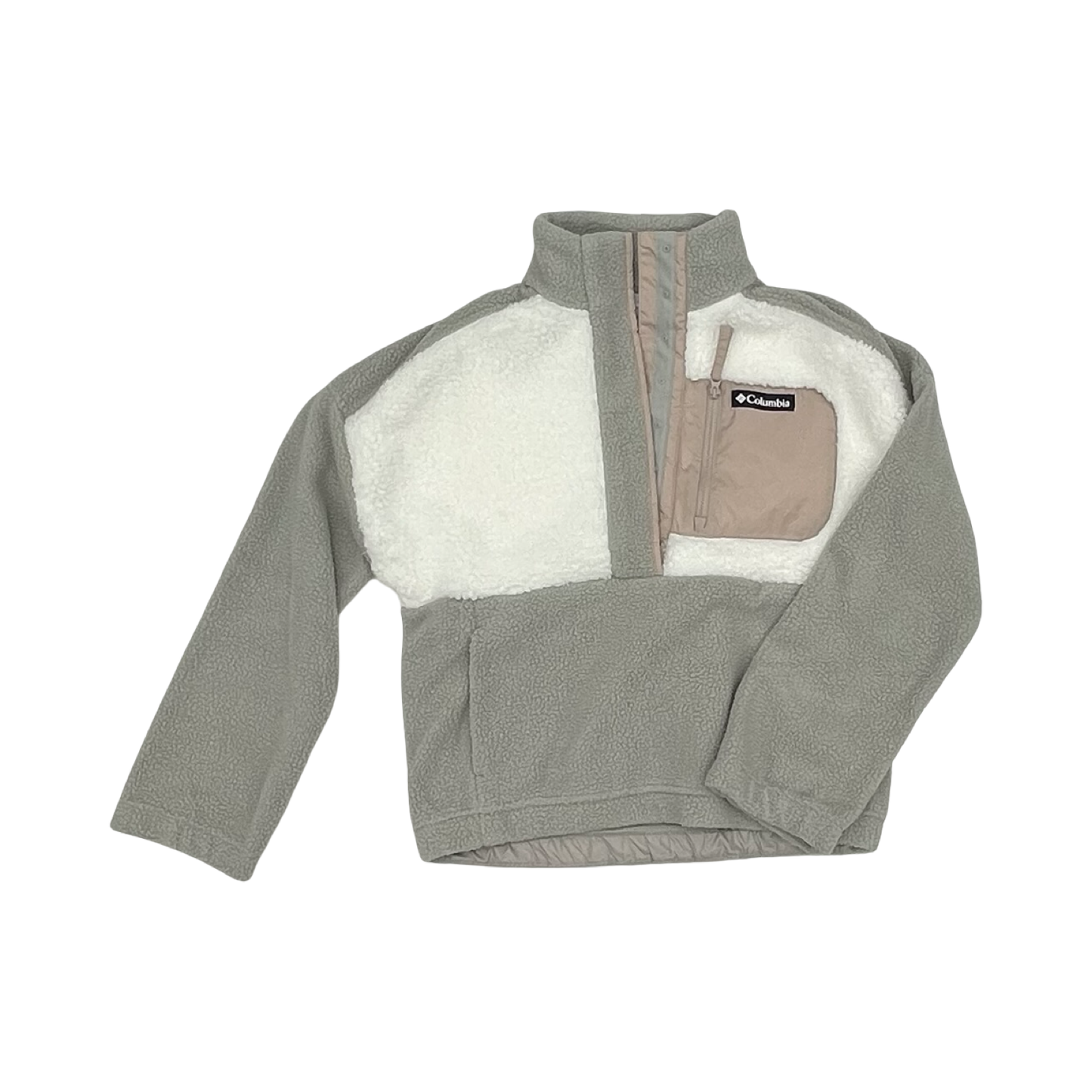 Athletic Fleece By Columbia In Grey & White, Size:S