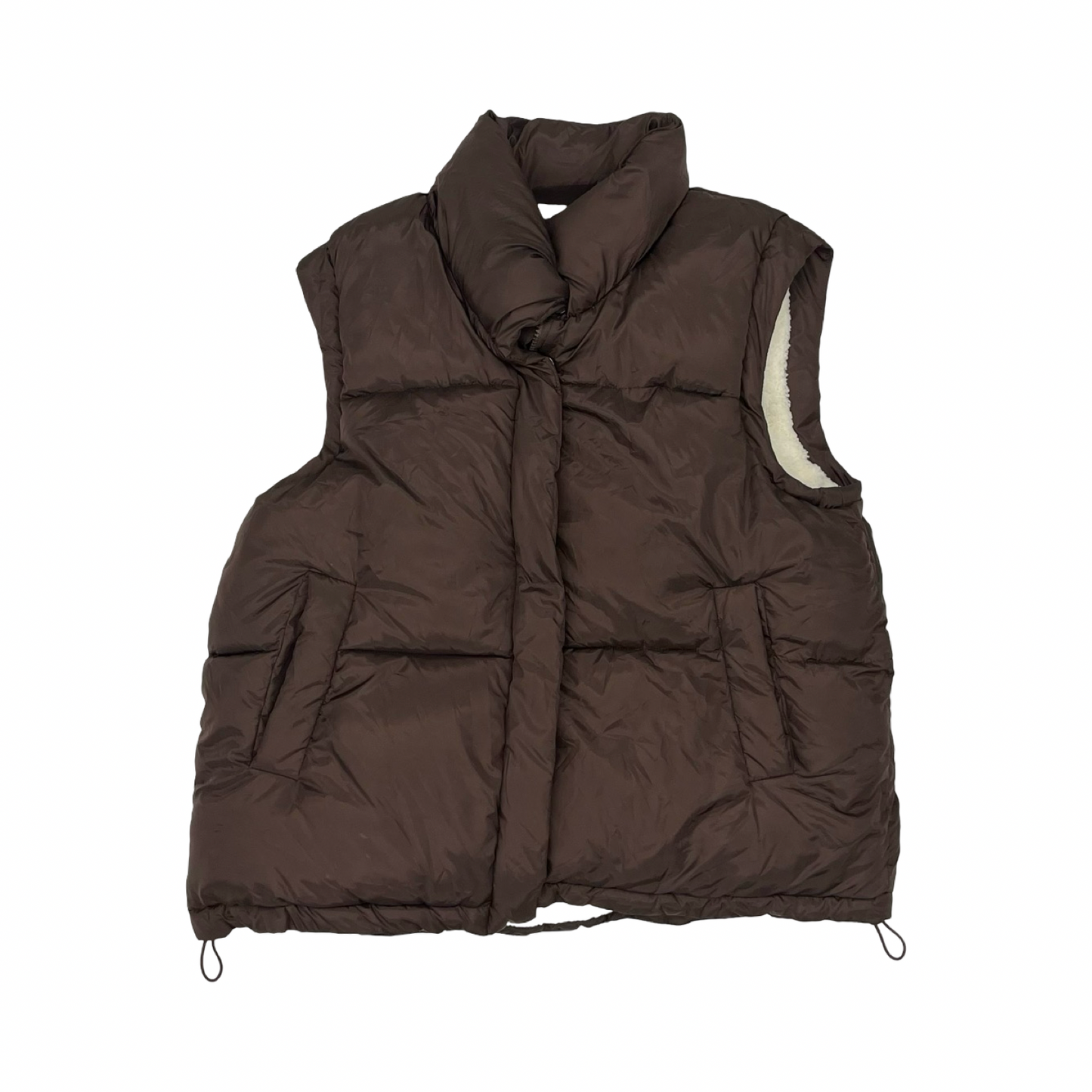 Vest Puffer & Quilted By Ci Sono In Brown, Size:Xl