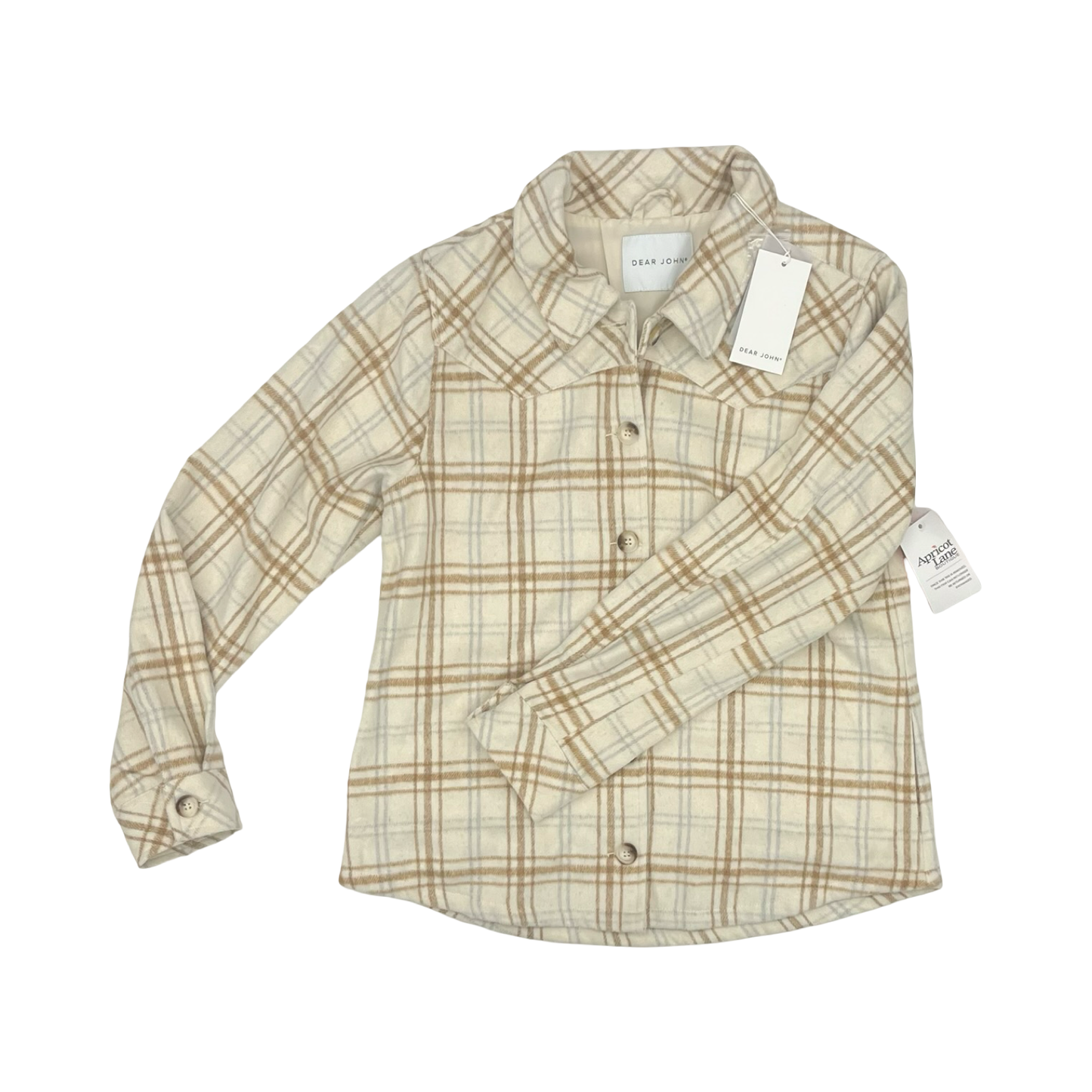 Jacket Shirt By Dear John In Plaid Pattern, Size:M
