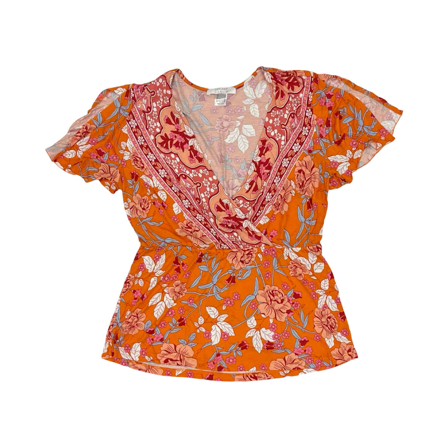 Blouse Ss By Lascana In Pink, Size:L