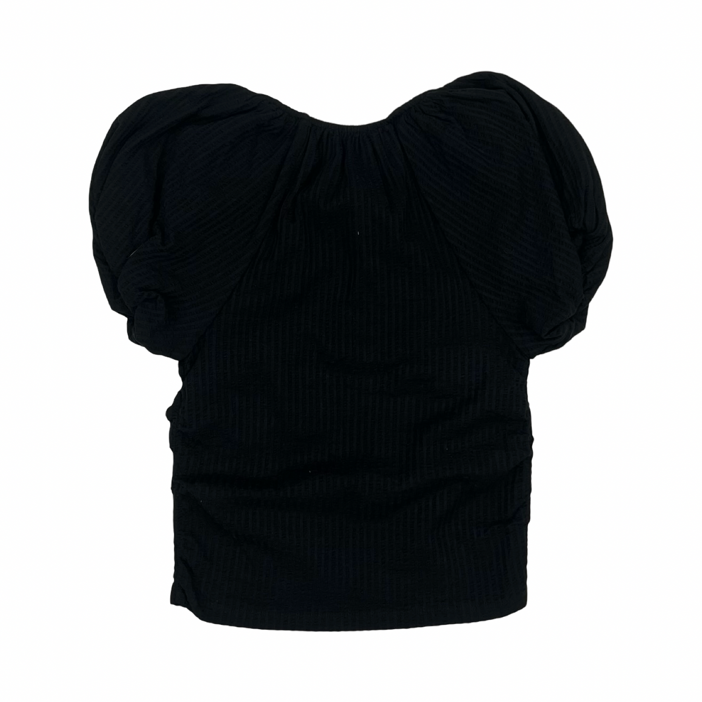 Blouse Ss By Loft In Black, Size:L