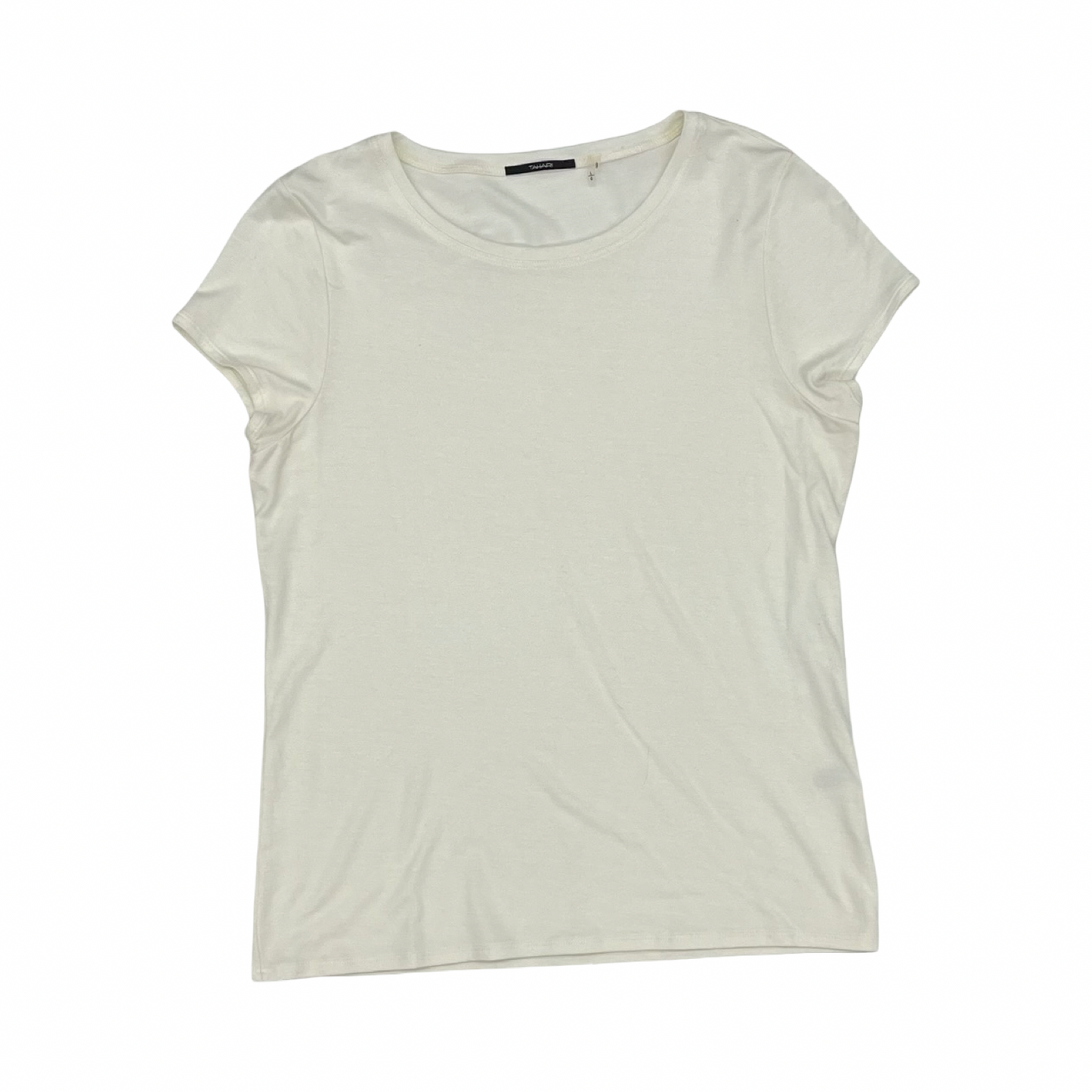 Blouse Ss By Tahari In Cream, Size:L