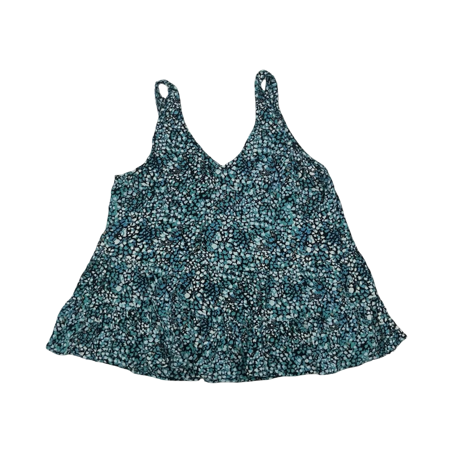 Top Sleeveless By Loft In Black & Blue, Size:Sp