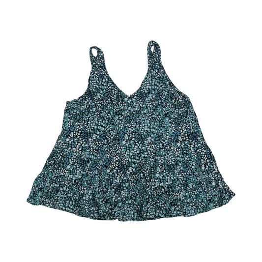 Top Sleeveless By Loft In Black & Blue, Size:Sp