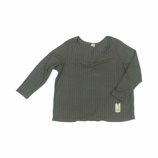 Top Ls By Terra & Sky In Green, Size:3X