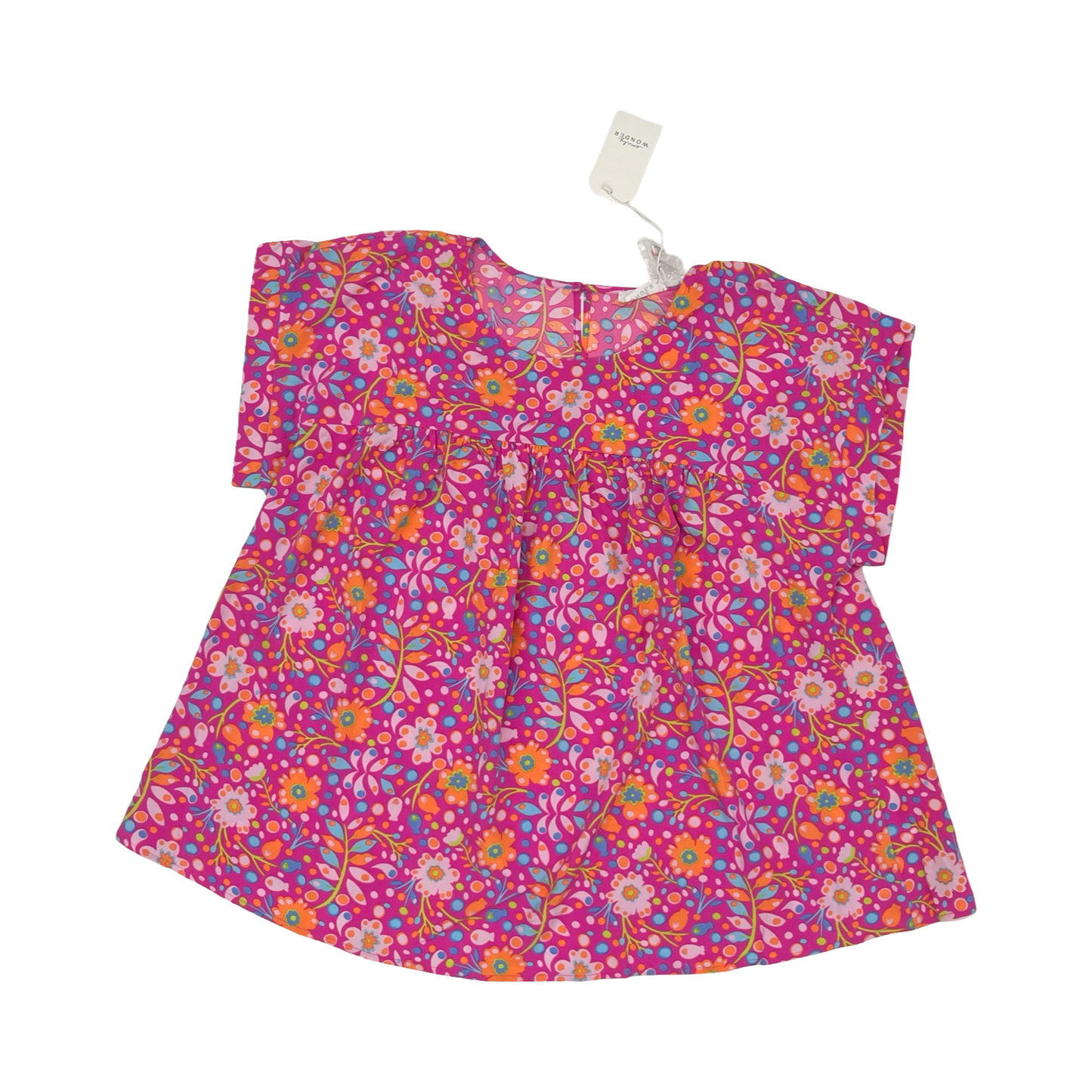 Blouse Ss By Emily Wonder In Pink, Size:1X