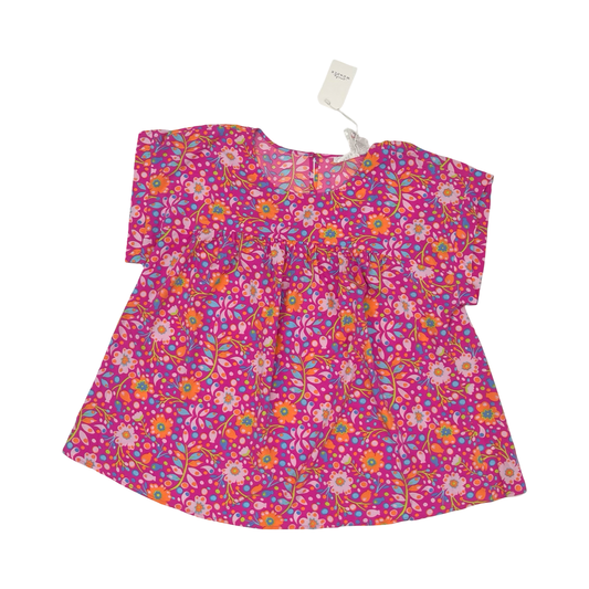 Blouse Ss By Emily Wonder In Pink, Size:1X