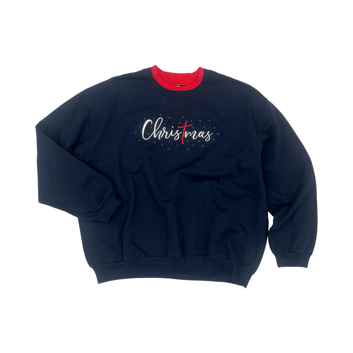 Sweatshirt Crewneck By Clothes Mentor In Blue & Red, Size:2X