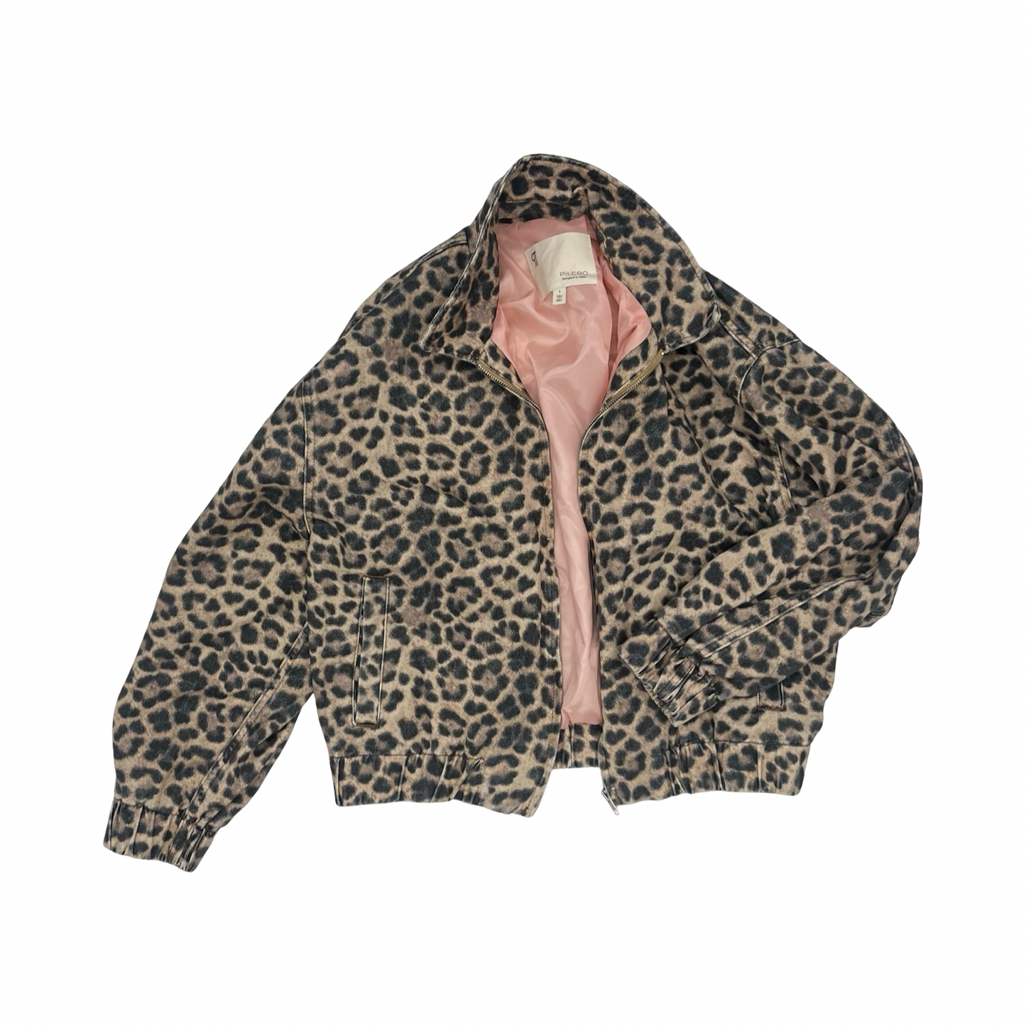 Jacket Denim By Pilcro In Animal Print, Size:S