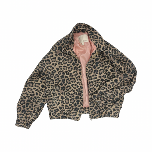 Jacket Denim By Pilcro In Animal Print, Size:S
