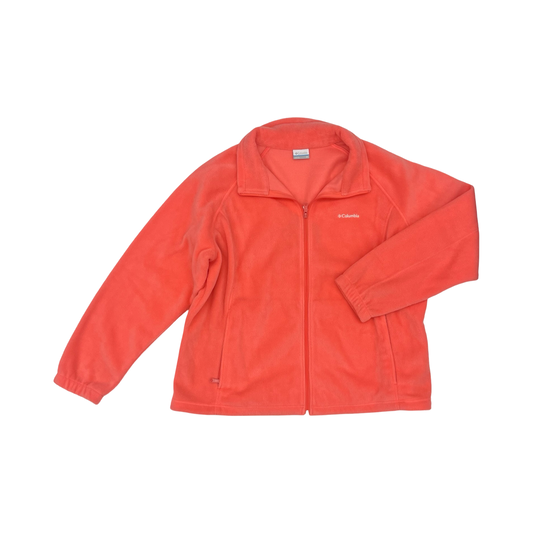Jacket Fleece By Columbia In Orange, Size:3X