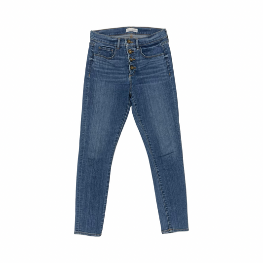 Jeans Skinny By Loft In Blue Denim, Size:6