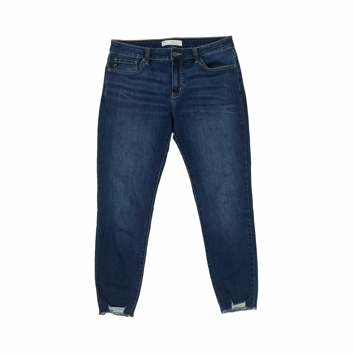 Jeans Skinny By Kancan In Blue Denim, Size:8