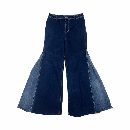 Jeans Flared By Venus In Blue Denim, Size:12