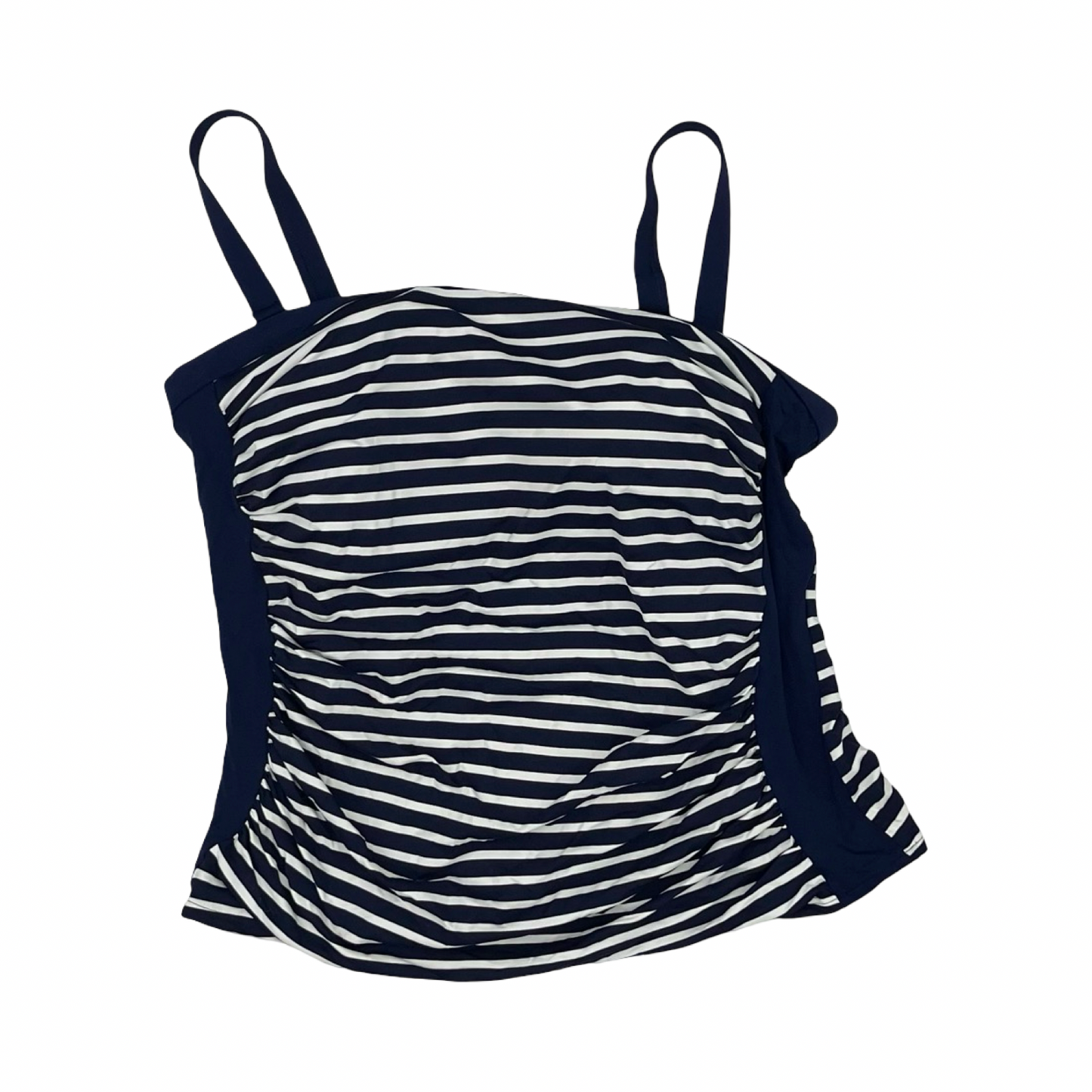 Swimsuit Top By Lands End In Blue & White, Size:16