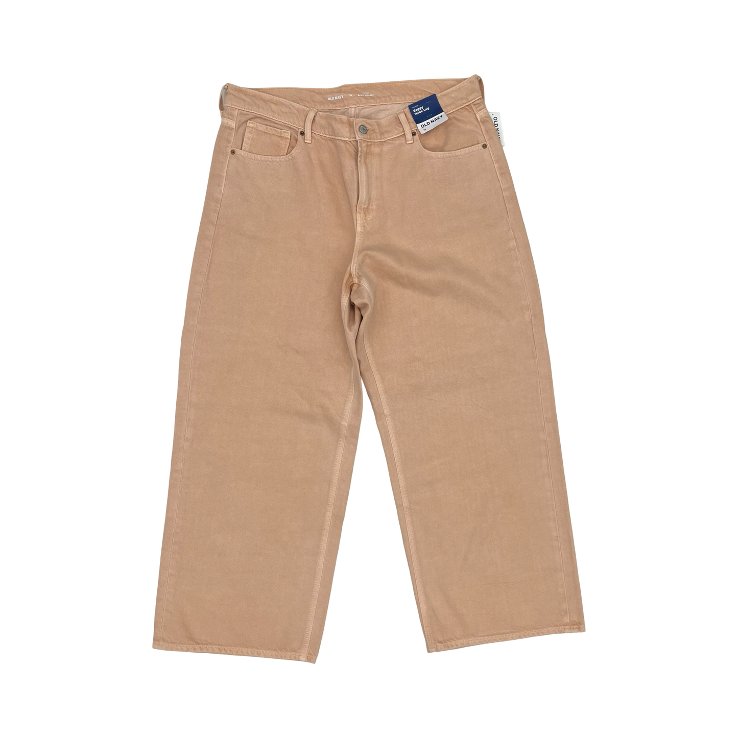 Jeans Wide Leg By Old Navy In Orange Denim, Size:16