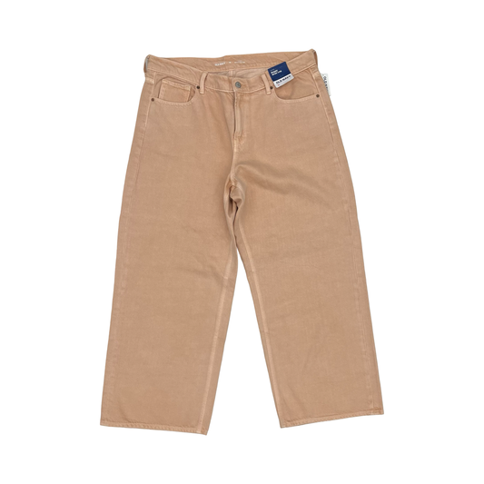 Jeans Wide Leg By Old Navy In Orange Denim, Size:16