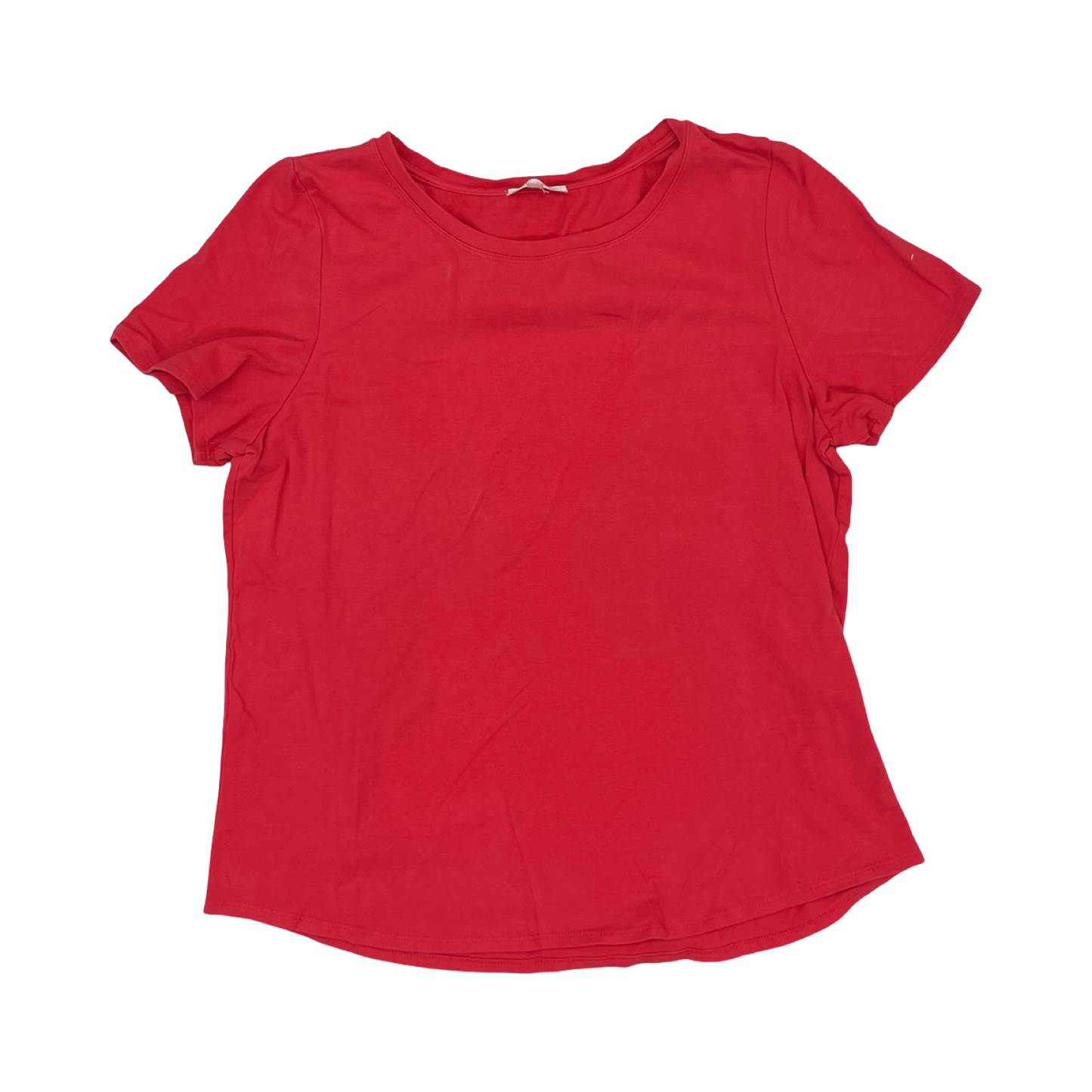 Top Ss Basic By Clothes Mentor In Red, Size:L