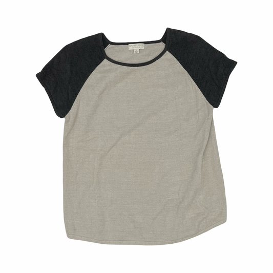 Top Ss By Barefoot Dreams In Grey & Tan, Size:L