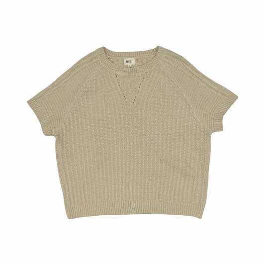 Sweater Ss By Bibi In Tan, Size:L