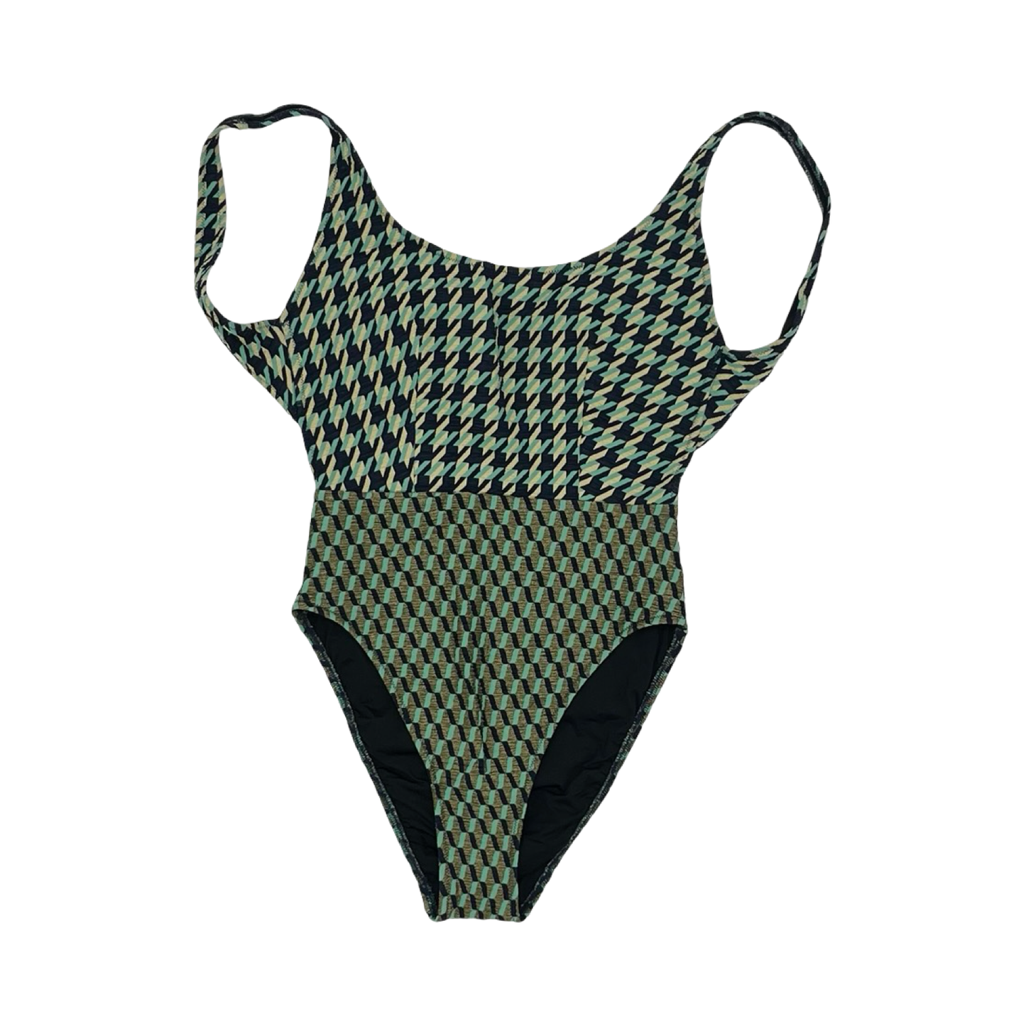 Swimsuit By Gottex In Blue & Gold, Size:M