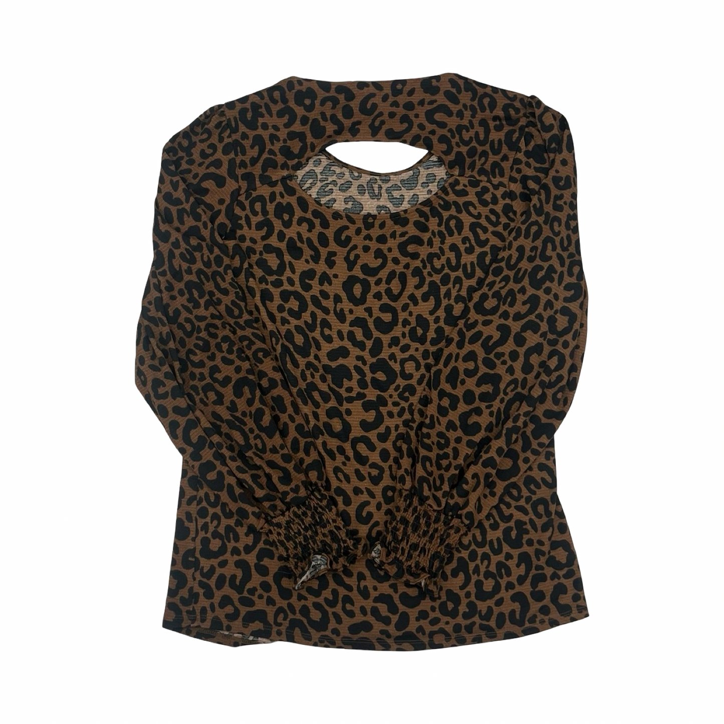 Blouse Ls By Lularoe In Animal Print, Size:Xs