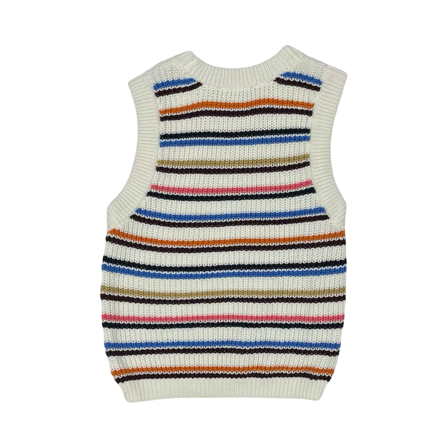 Vest Sweater By Loft In Multi, Size:M