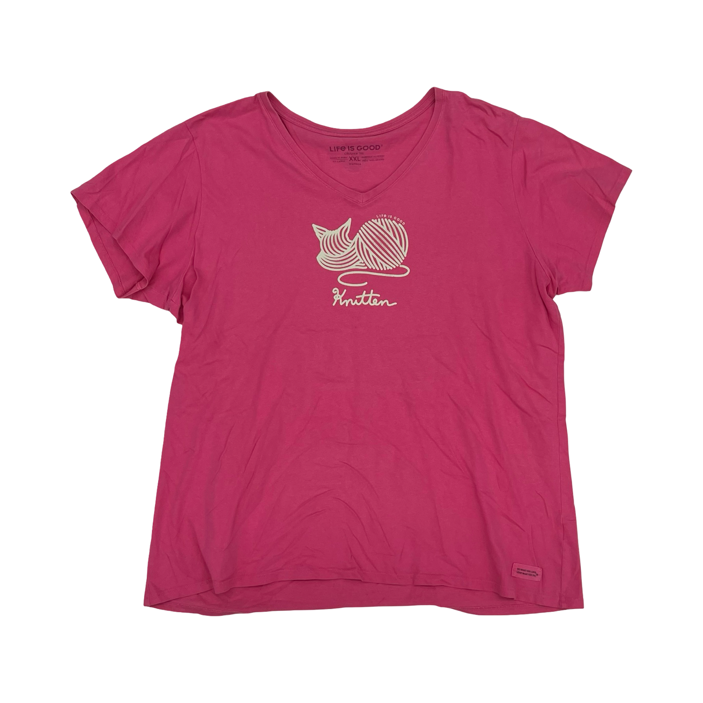 Top Ss By Life Is Good In Pink, Size:Xxl