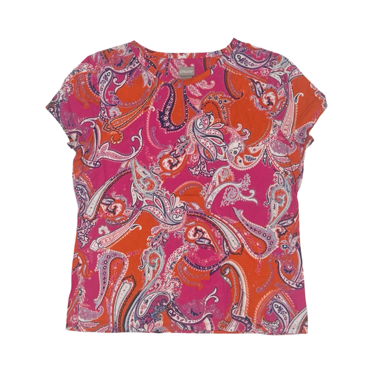 Top Ss By Chicos In Paisley Print, Size:L