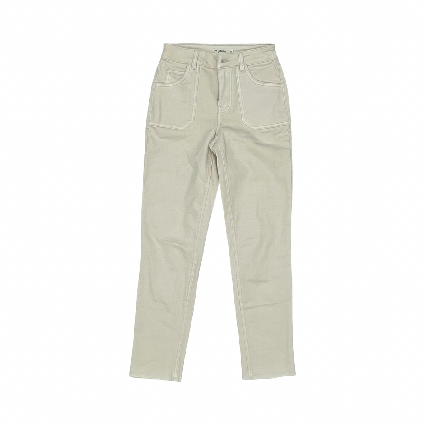 Jeans Straight By Maurices In Cream Denim, Size:0