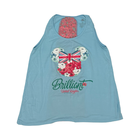 Tank Top By Disney In Blue & Pink, Size:M