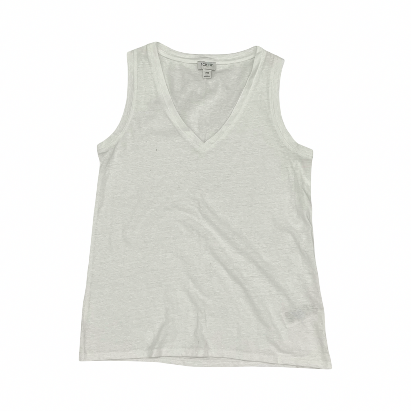 Tank Top By J. Crew In White, Size:Xs