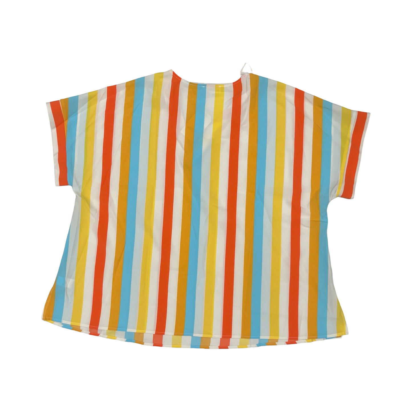 Blouse Ss By Emily Wonder In Striped Pattern, Size:1X
