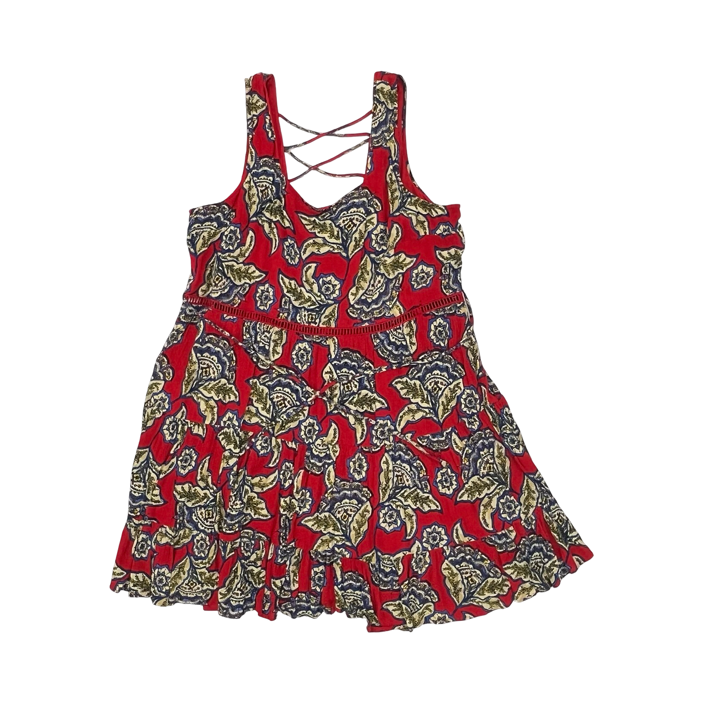 Dress Casual Short By Maurices In Blue & Red, Size:Xl