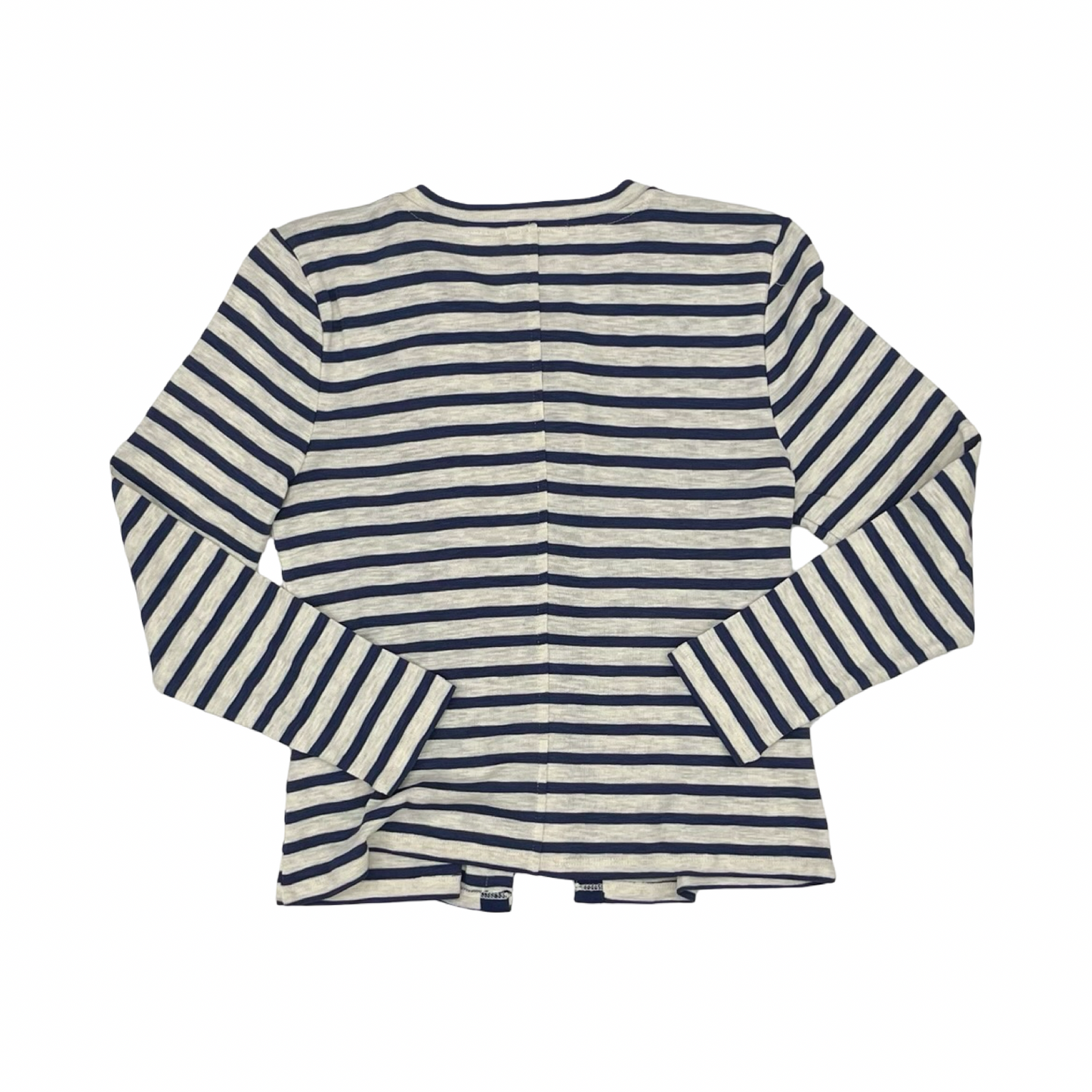 Cardigan By Nic + Zoe In Blue & Cream, Size:Sp