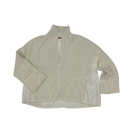 Sweatshirt Crewneck By Free People In Cream, Size:M