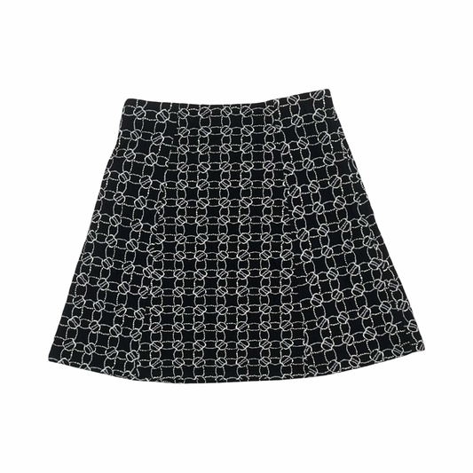 Skirt Mini & Short By Loft In Black & White, Size:Xxsp