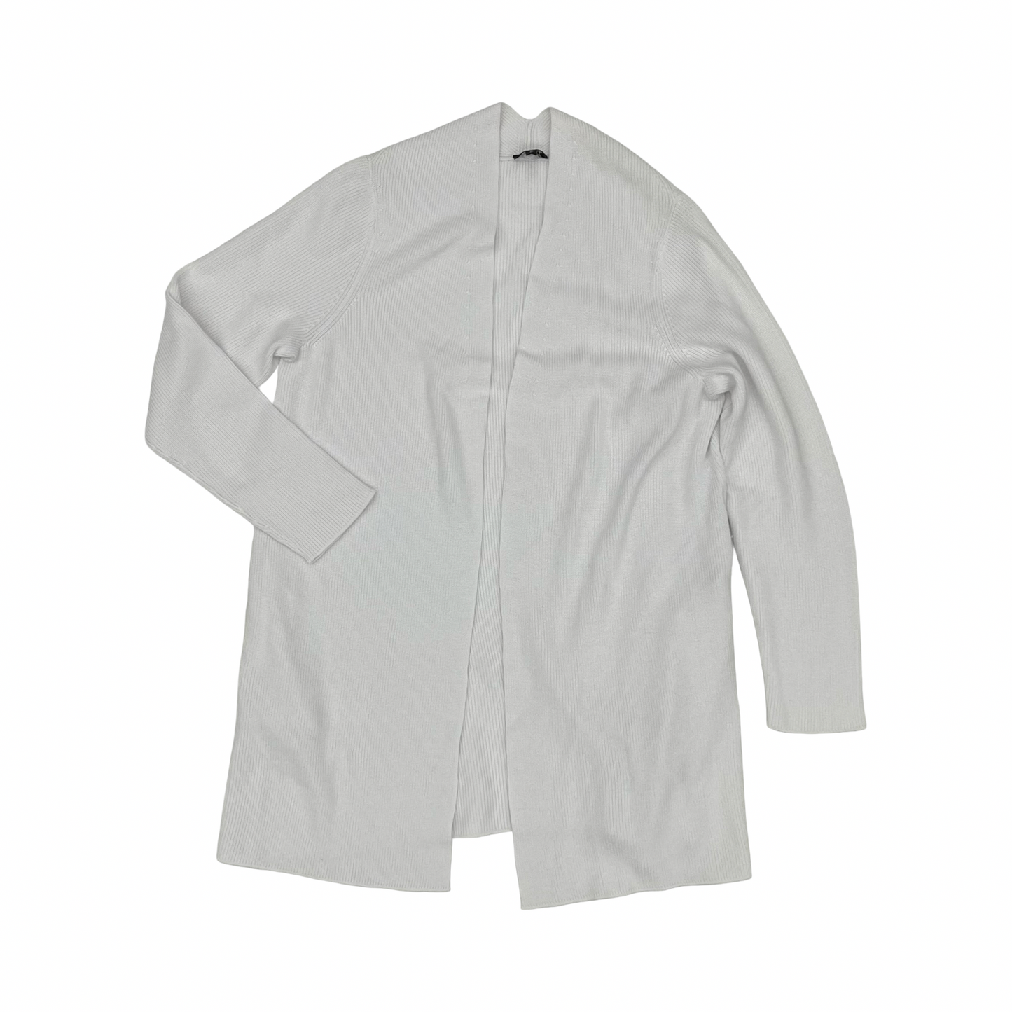 Sweater Cardigan By Talbots In White, Size:M