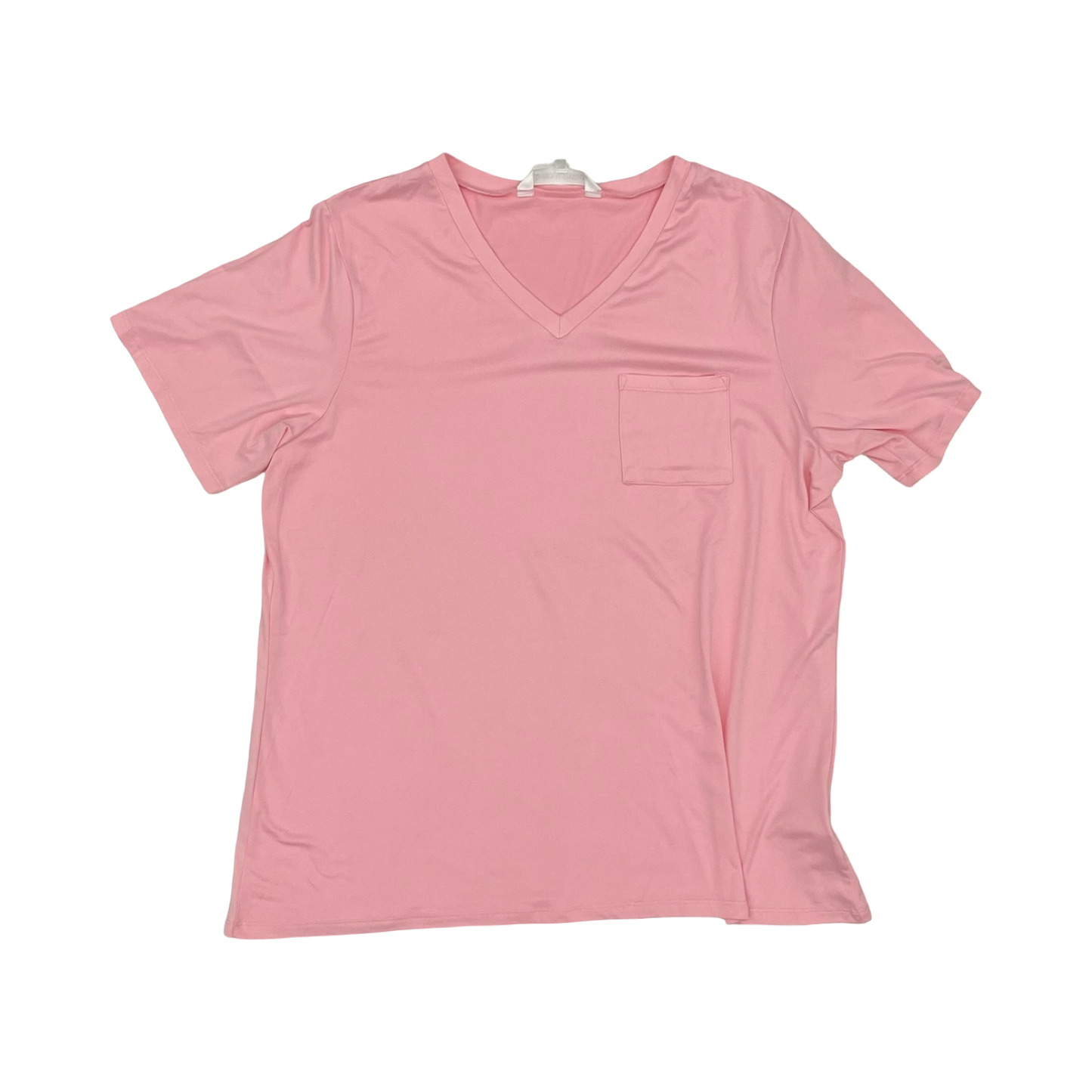 Top Ss Basic By Clothes Mentor In Pink, Size:Xl