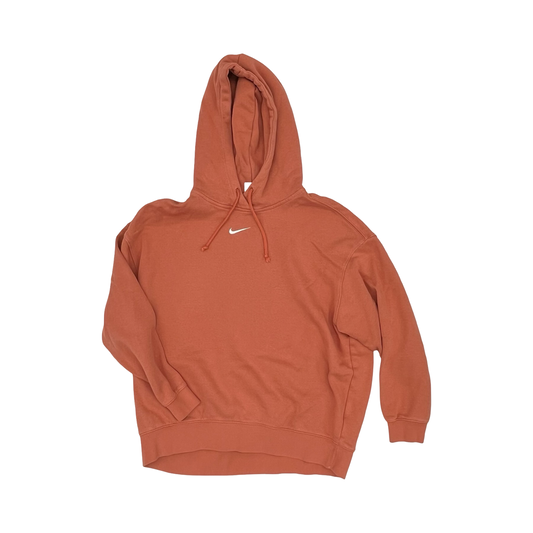 Athletic Sweatshirt Hoodie By Nike In Orange, Size:L