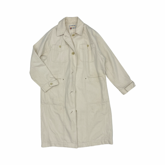 Jacket Denim By Pilcro In Cream Denim, Size:Xs