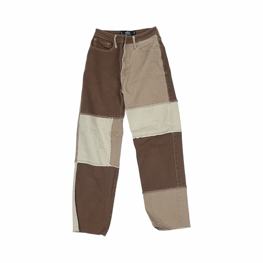 Jeans Straight By Hollister In Brown, Size:6