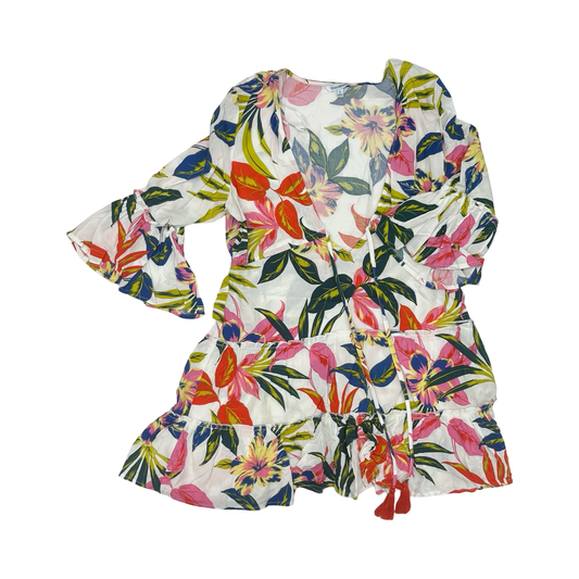 Swimwear Cover-Up By Blue Island In Floral Print, Size:S