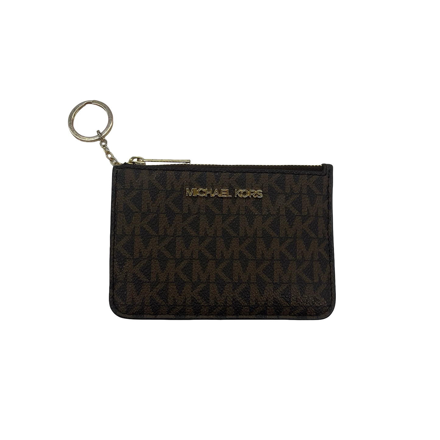 Coin Purse Designer By Michael Kors In Brown, Size:Large