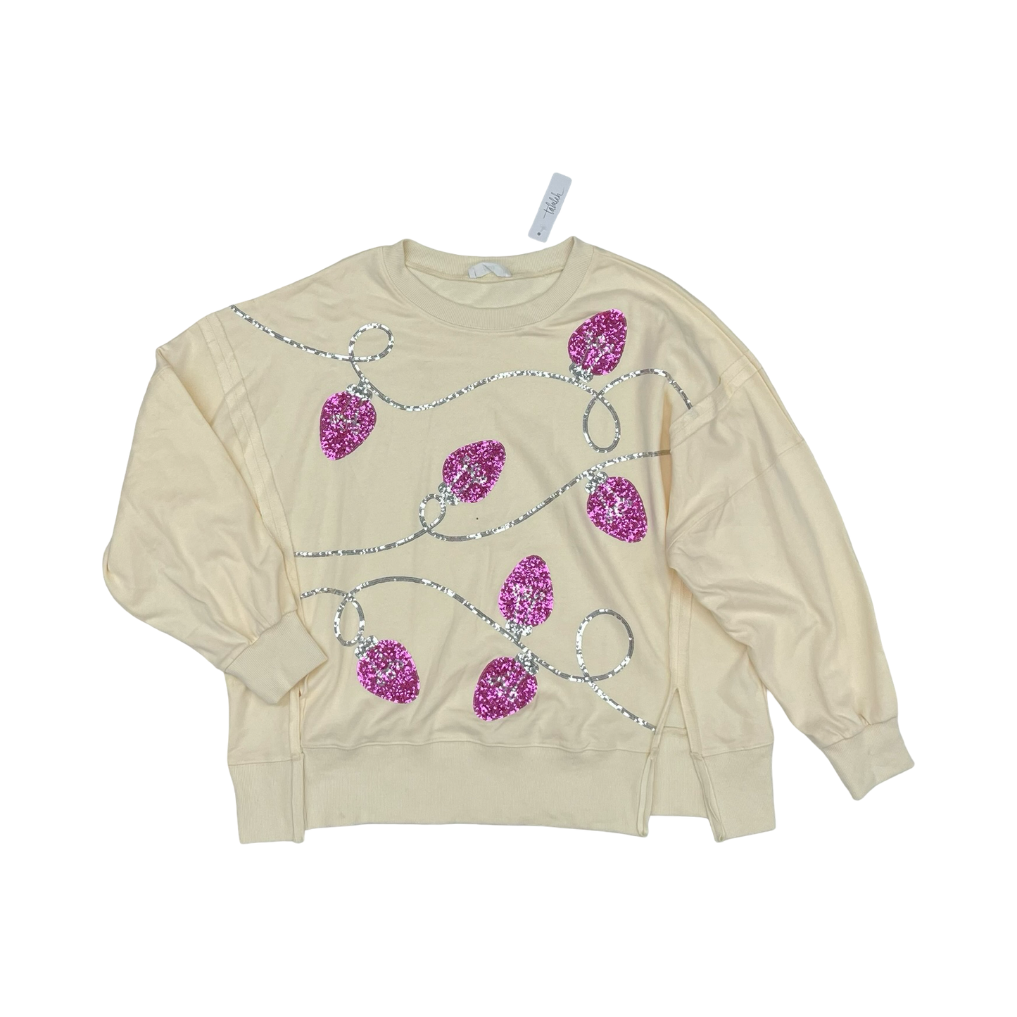 Sweatshirt Crewneck By Talulah In Tan, Size:L