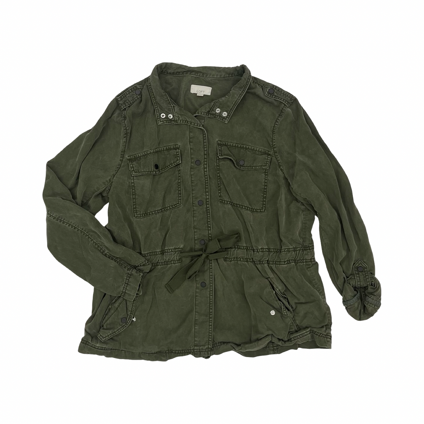 Jacket Utility By Loft In Green, Size:Xl