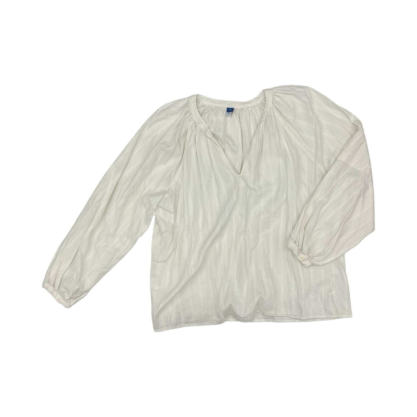 Blouse Ls By Old Navy In Cream, Size:Xl